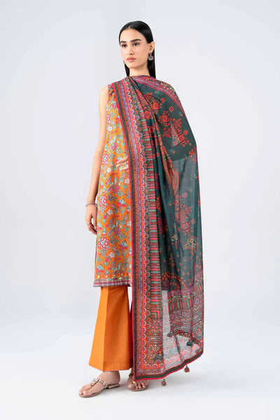 3 Piece - Digital Printed Suit