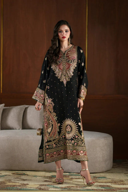Ethnic Black Premium Silk 3PC Suit