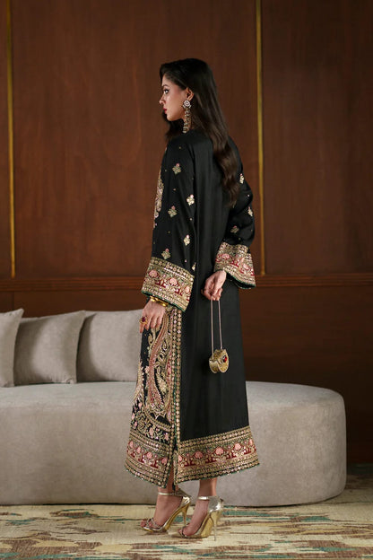 Ethnic Black Premium Silk 3PC Suit