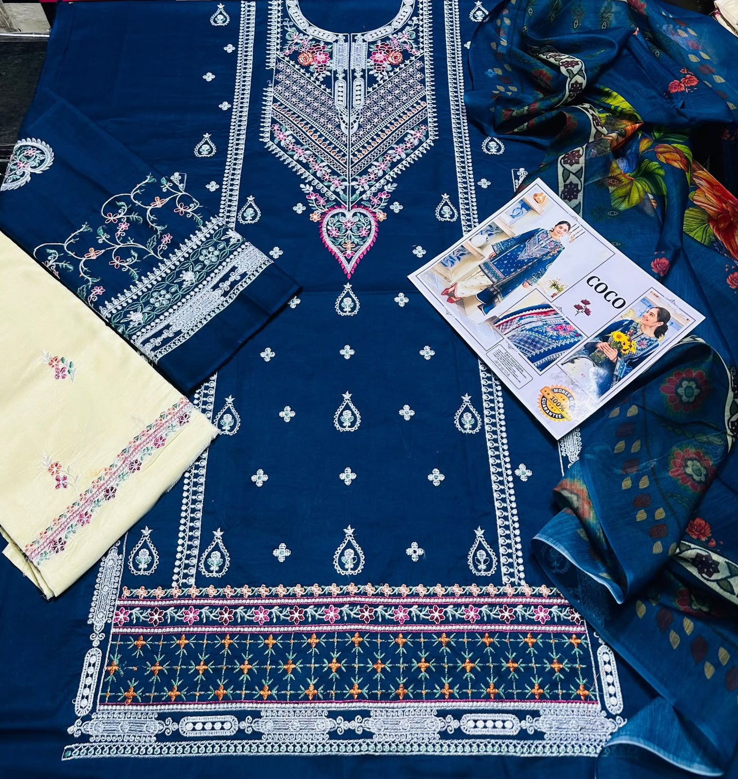 Coco Premium Embroidered Lawn Collection – 3PC Suit